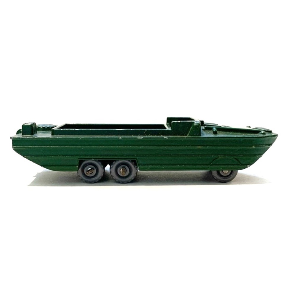 Vintage 1958 Lesney D.U.K.W. England Army Green Die Cast Model Car Vehicle No 55